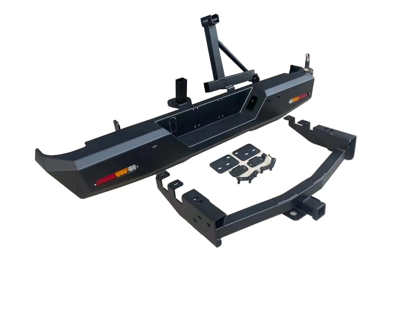 4x4 Offroad Accessories Powder Coated Black Steel  Front Bumper Rear Bumper For GMC Sierra 1500