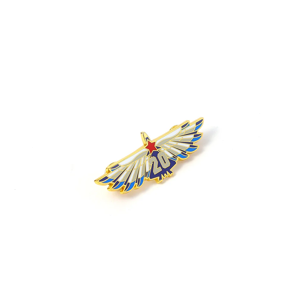 Wholesale Custom 3D Metal Airplane Lapel Pin Badges Cartoon Hat Pins Unique Airplane Enamel Pins