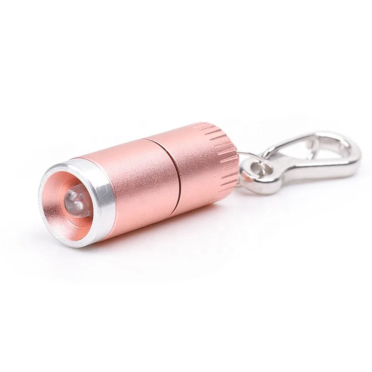 Hot Selling 2Pack Colorful Mini Aluminum Key Flashlight Mini LED Keychain Light