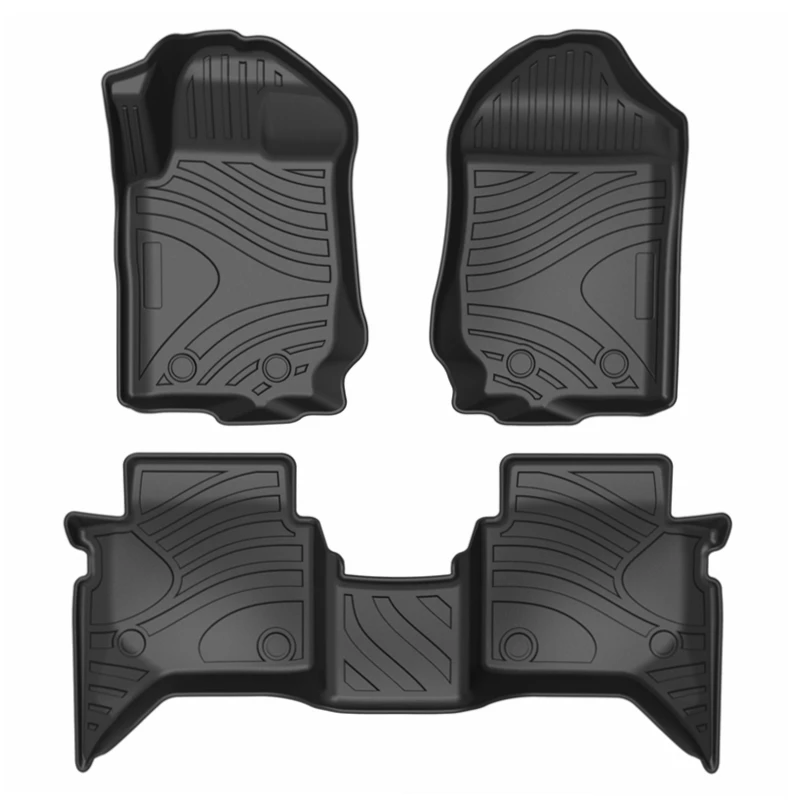 Luxury anti slip waterproof TPE custom 3d car floor mat Ford Ranger