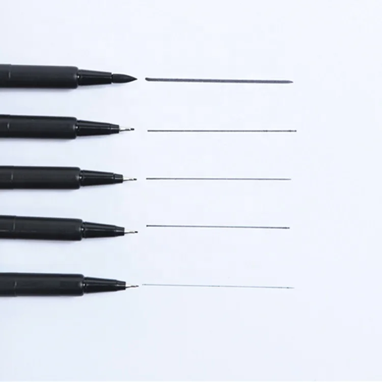 
0.2 /0.4/0.6/1.0/3.0mm colorful fineliner marker pen, Fine line drawing,color fineline marker set 