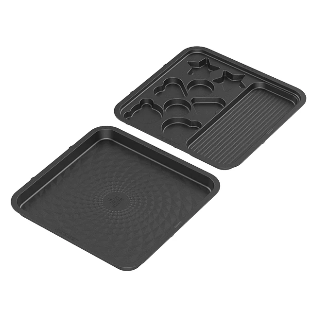High quality product Grilling Press Plates Mini Pancake Maker Cool Touch Handle shapes non stick electric grill