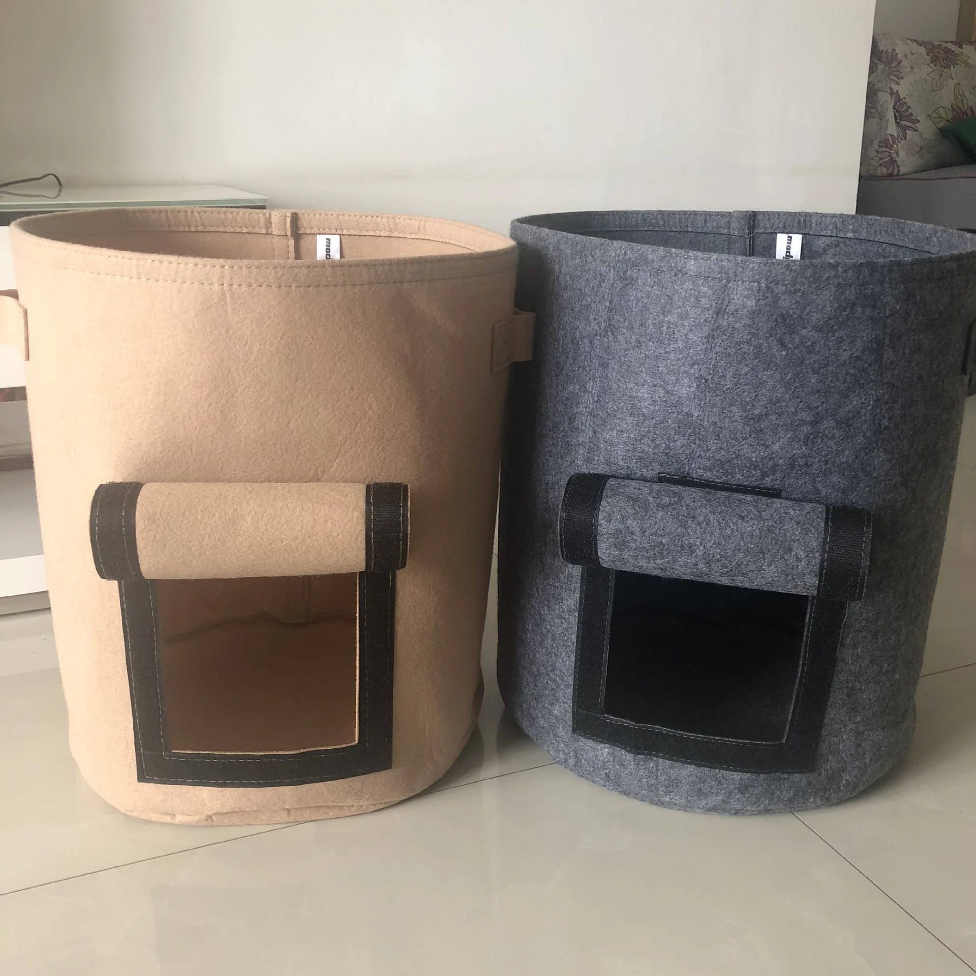 Gallon Felt plant barrel Thickened Garden Non Woven Fibre Plant Pot