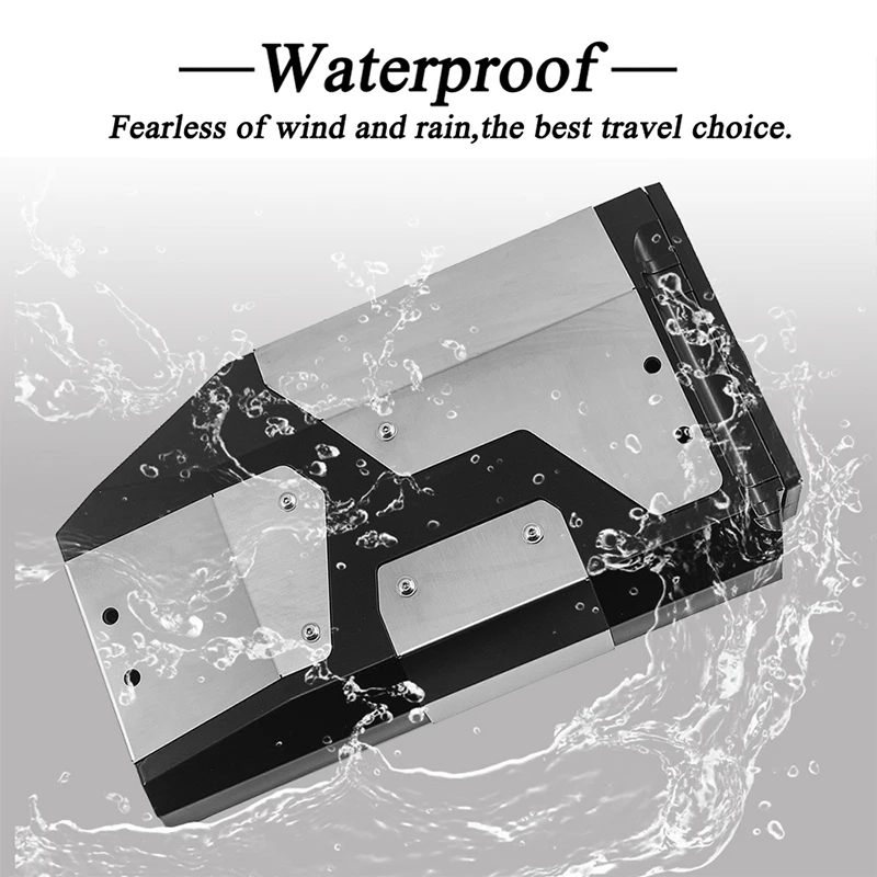 Motorcycle Luggage Stainless Alloy Side Tail Box Carrier Box Back Box For BMW R1200GS R1250GS ADV 2004-2019