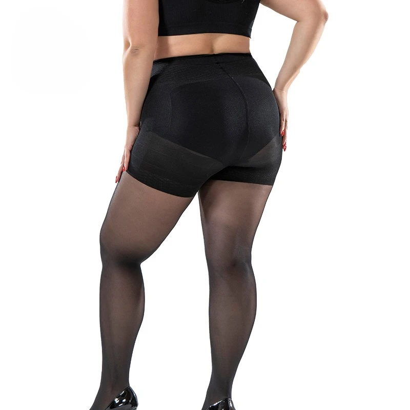 40D Add fertilizer to increase the hips and leggings Transparent Plus Size Women Pantyhose Tights