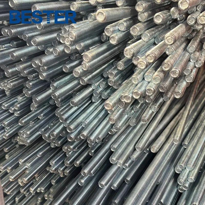 High tension ningbo iron din 975 black threaded bars a193 b7 stud bolts threaded rod thread bar