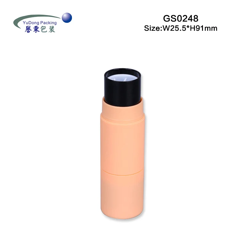 Loose foundation stick powder container with brush
