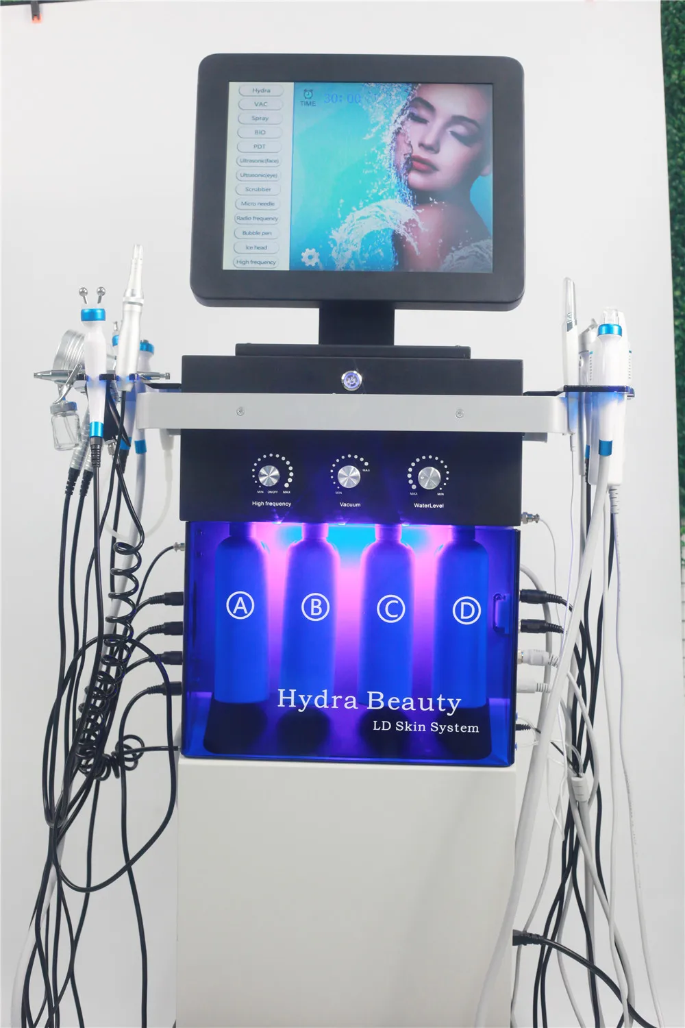 Hydro Diamond Microdermabrasion 14 In 1 Facials Machine Oxygen Jet Aqua Hydra Beauty Facial Machine
