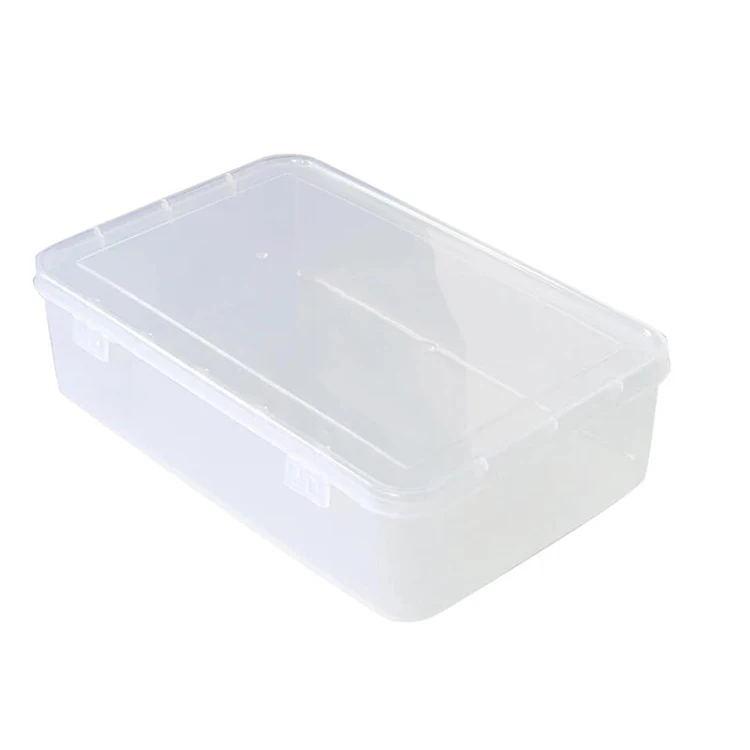 Wholesale PP Small Clear Plastic Storage Containers Storage Box with Hinged Lid for   Storing Crafts Jewelry