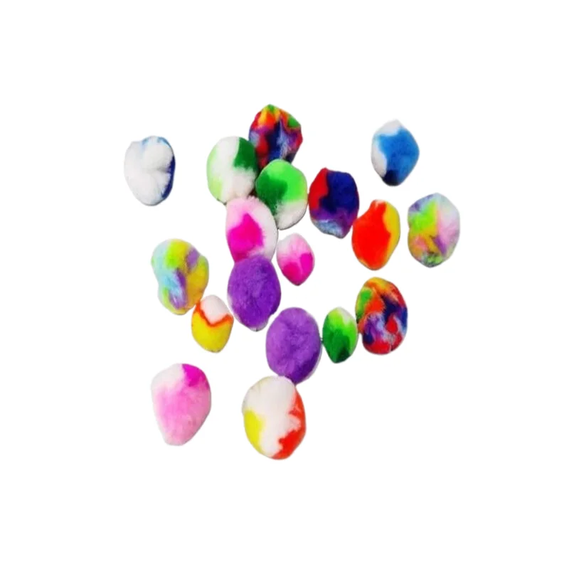 Assorted Multicolor Pompoms for Arts & Crafts Gradient Shades Pom Poms Balls for Hobby Supplies & Creative Paste Toys