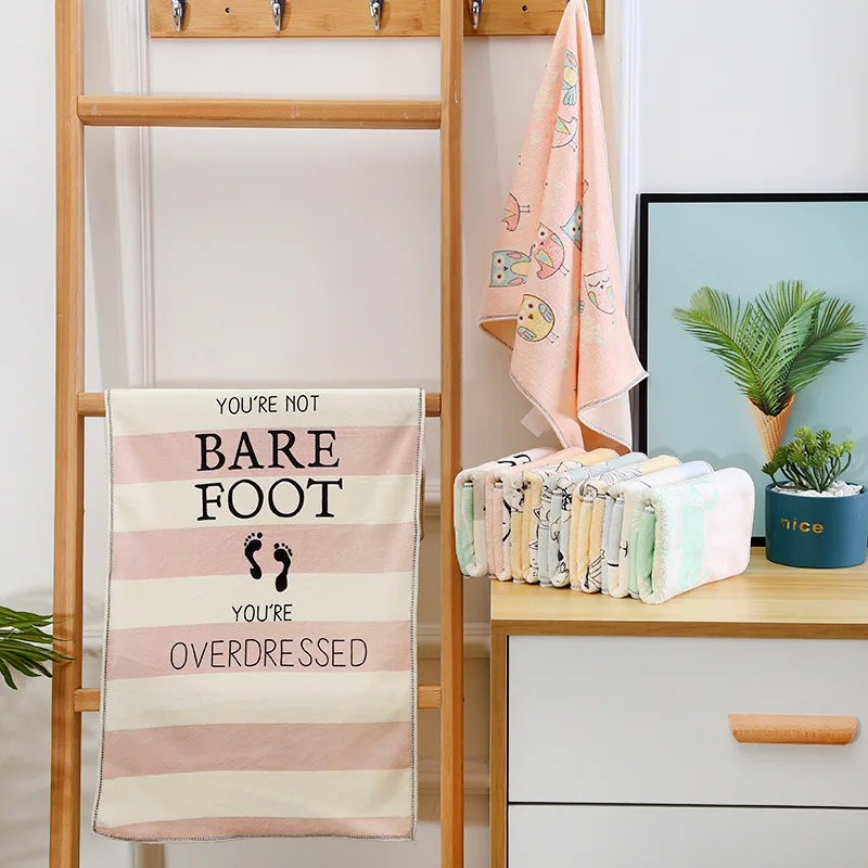 Quick Dry Microfiber sanding face bath Towel Absorbent  For Kids Adult Women man