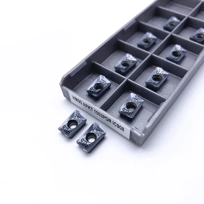 HM90 APKT1003 PDR IC908 Milling Cutter Turning Tool APMT1135 IC928 CNC Face Lathe Carbide Inserts APKT 1003