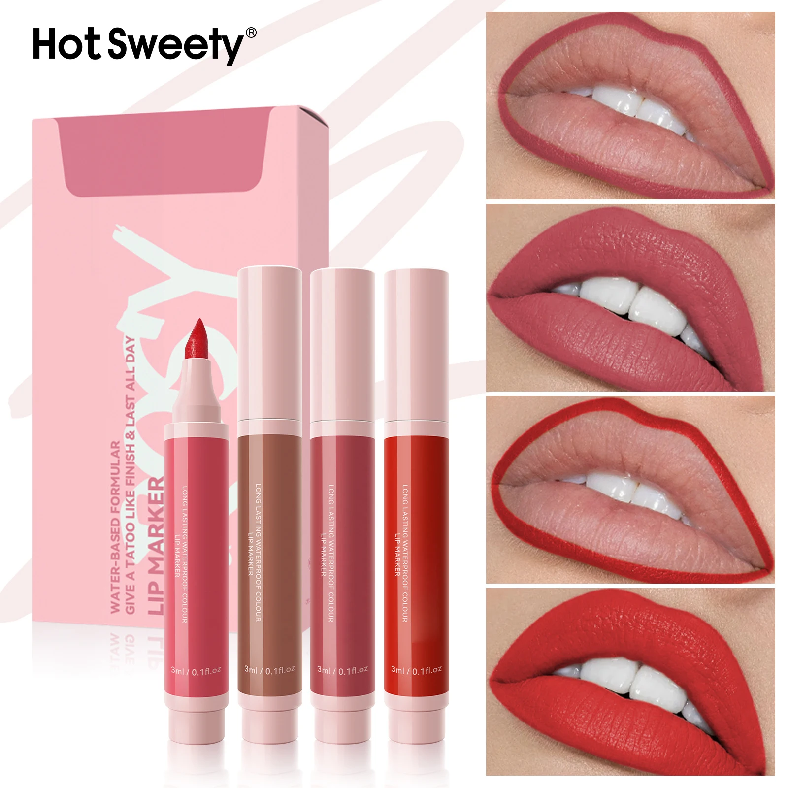 long lasting wholesale lip gloss cosmetic vendor lipstick private label lip tint marker waterproof lipliner matte lip marker