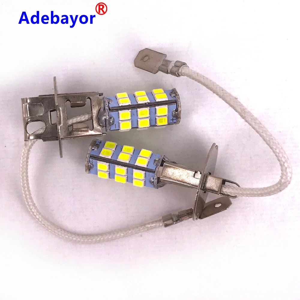 H3 2835 25 SMD Car Light Source LED Headlight Bulbs 12V Car Fog Lamp Universal