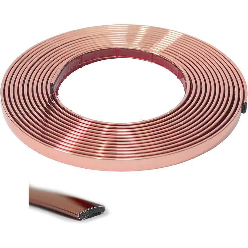 Flexible Plastic Furniture V Edge Trim Molding Edge Banding Trim Strip for Floor Wall Corner, Ceiling Tile Edge, Countertop