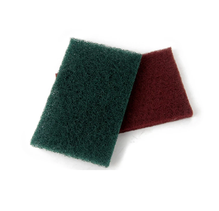 Industrial abrasive sheet cleaning colorful scouring pad in rolls
