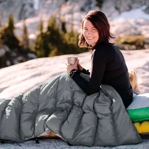 Lightweight Versatile Top quilts Goose Down Blanket for Outdoor Camping in Winter