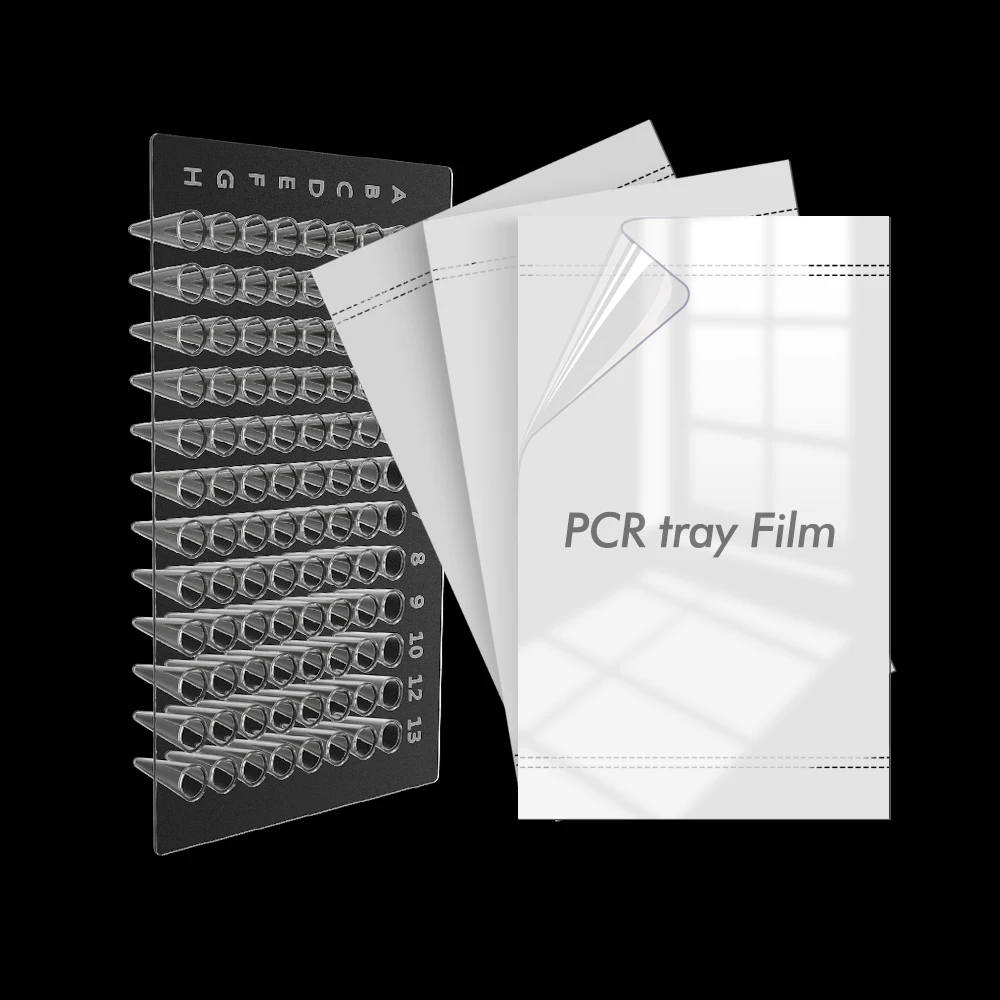 
PCR Plate Optical Sealing Film and 96 Well Deep Microplate Plate Sealing Film Laboratory 