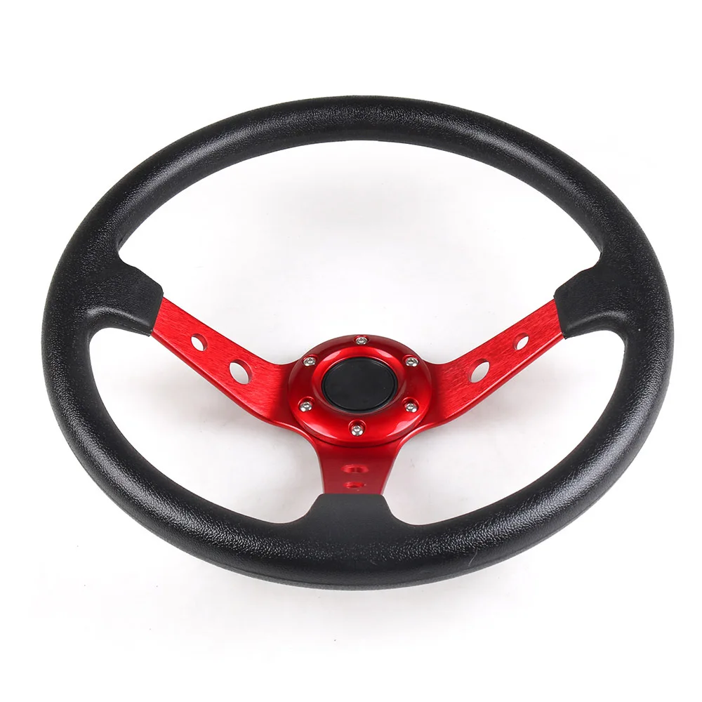 14 Inches 350mm Car Sport Steering Wheel Racing Type Leather PU Suede Race Steering Wheel l