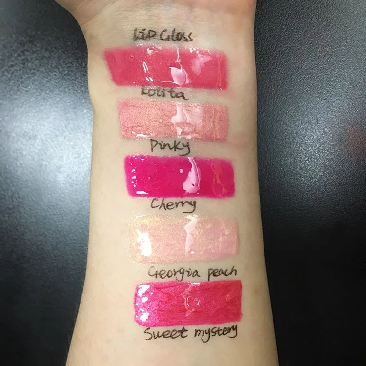 
50 pcs lipgloss plumper lipgloss shiny glitter shimmer plume lip gloss multi colors private label lip gloss 