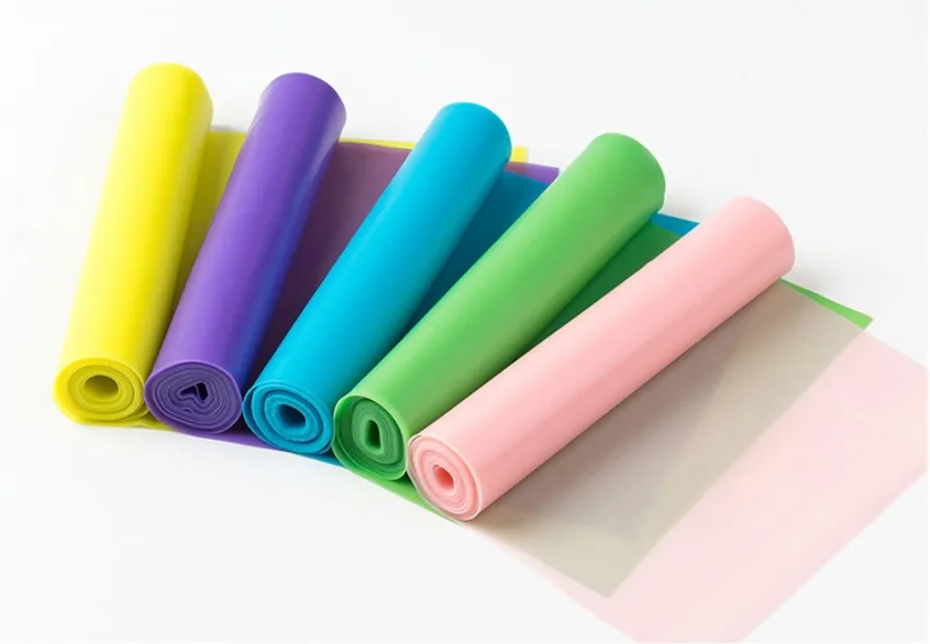 2021 YangFit New Customized High Quality Fitness Yoga Resistance band roll for Pilates Exercise