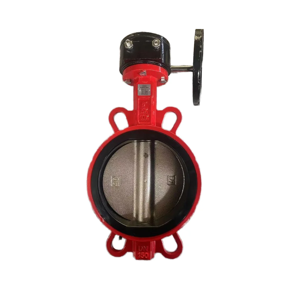 Worm gear clamp fire butterfly valve