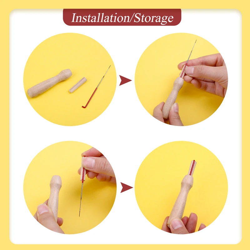 Handcraft DIY Craft wool felt craft set Color Wool Animal Needle Felting Kit