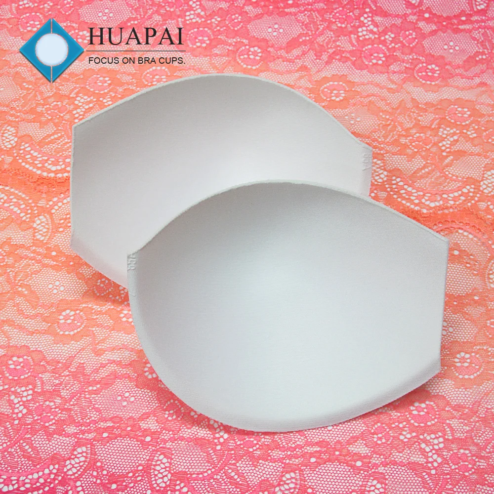 women bra accessories bra cup manufactures molded thin sponge bra cup with brim