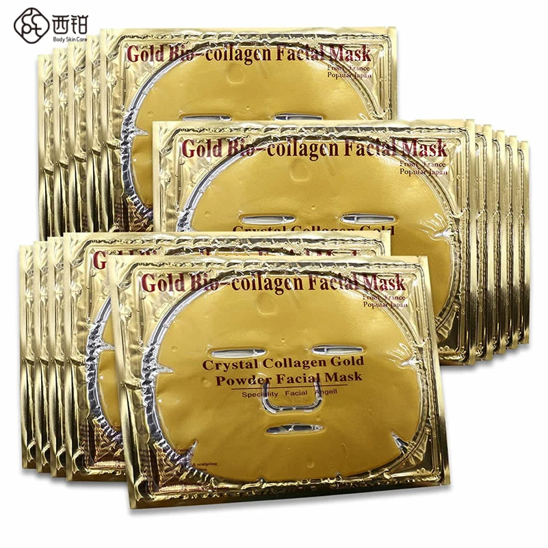Best Skincare Products Bulk Buy Face Masks Guangdong Cosmetic Factory Oem Moisturizing Gold Bio Collagen Crystal Facial Mask