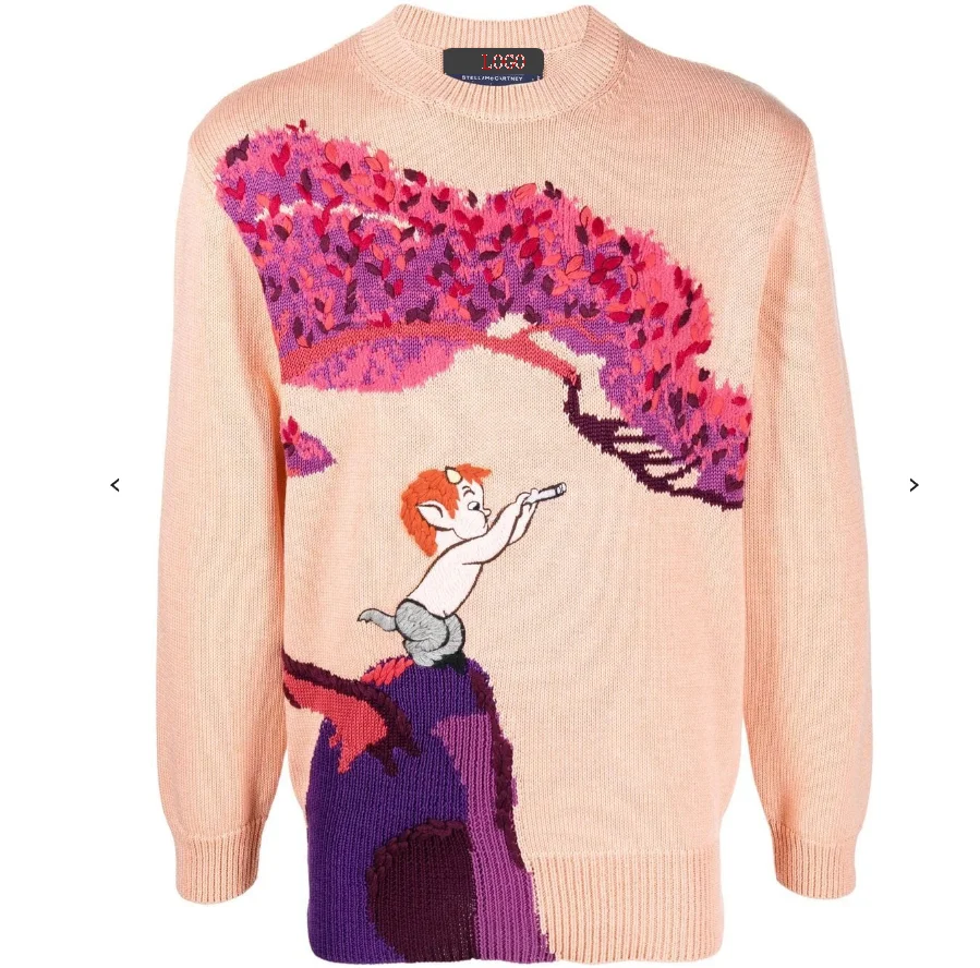 children embroidery zipper man woven  oversized christmas men jacquard tapestry mohair  knit sweater custom jacquard sweater