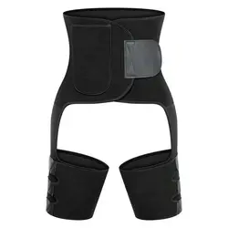 Slimming Underwear 3 In 1 Waist Trainer Pocket Thigh Eraser Trimmer Strap Leg Butt Lifter For Women
