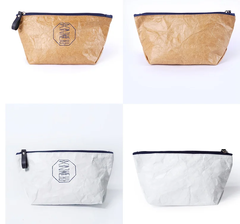 Waterproof  custom logo small Tyvek  paper Bags with zipper