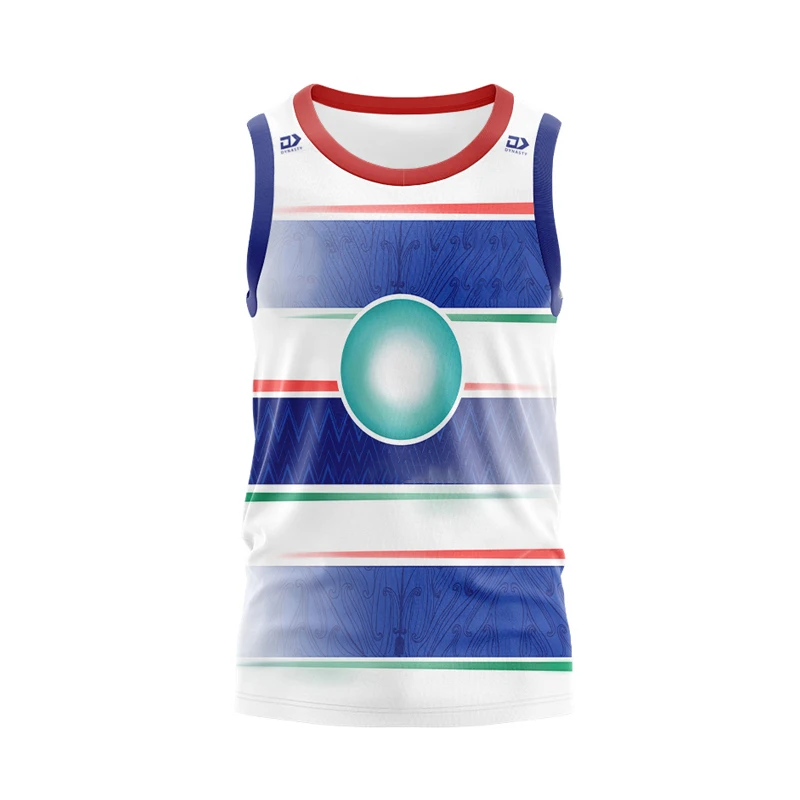 Durable Polyester Customized Sublimation Sydney Roosters Sport Sleeveless Rugby Training Vest Men Exercise Singlet