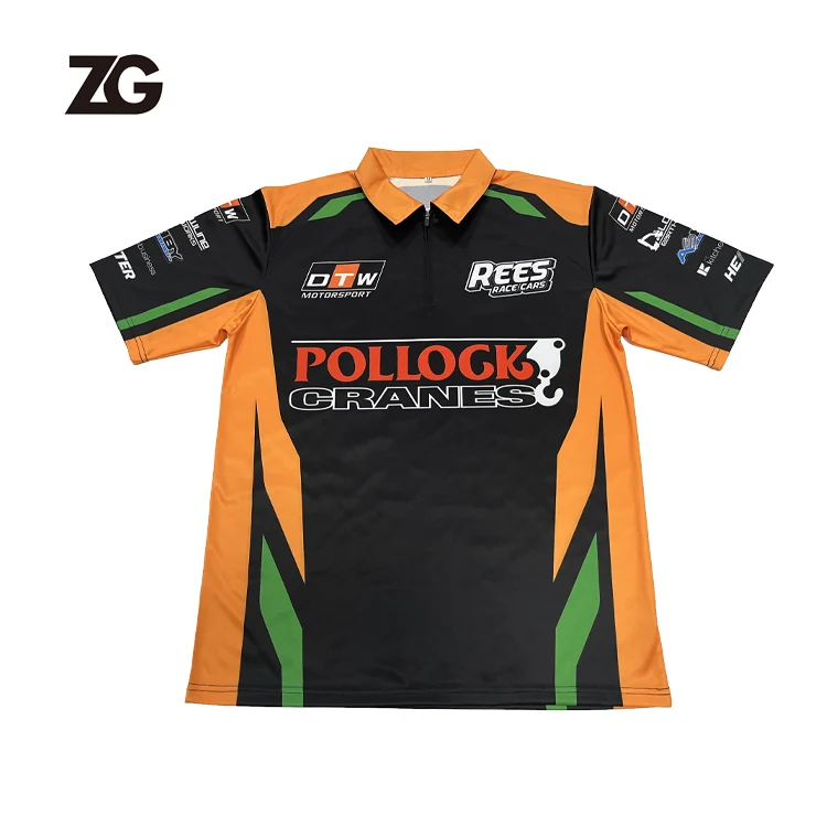 Manufacturer Custom Adult Youth Polo  Racing Shirt Men Women Pit Crew Shirts Motorcycle & Auto Racing Wear