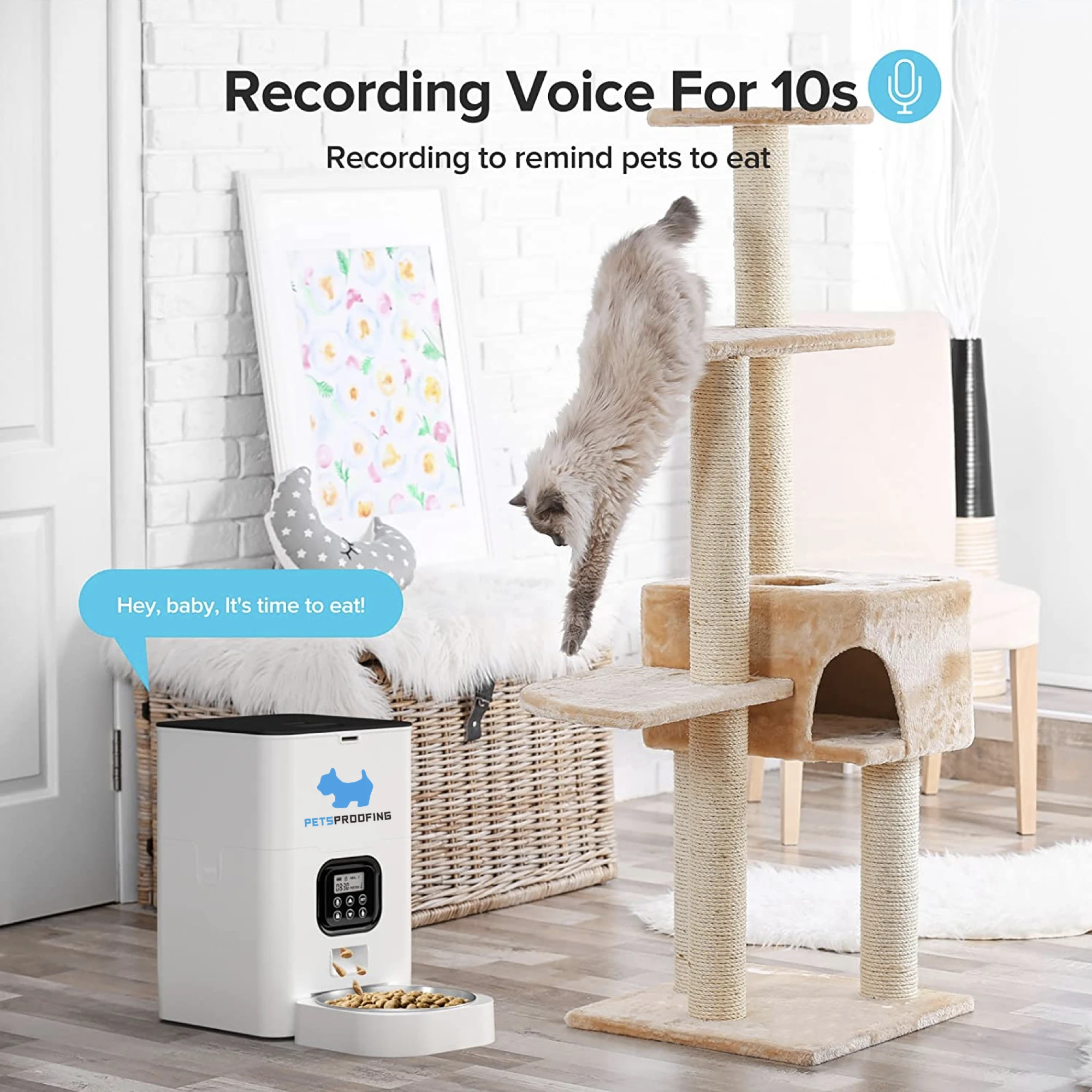 Best Selling Wholesale Smart Automatic 4 Meals Timed Auto Robot Dog Cats Pet dry Food Feeder Bowls Dispenser