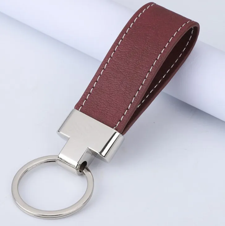 Personalized Car key tags gift Cheap PU leather keychain for advertising