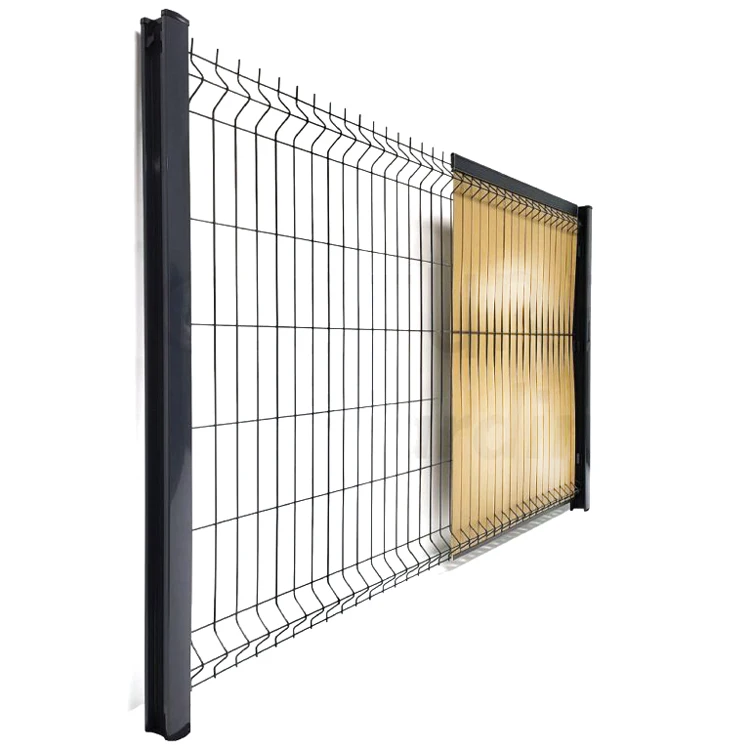 High quality galvanized steel metal fence Customize pvc coated rigid 3d bending curved welded mesh fence