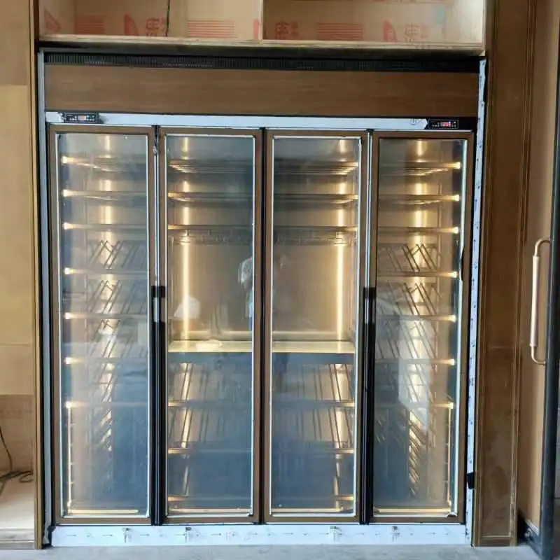 Custom Wine cooler fridge for bar wine refrigerator best sale Wine cellar cabinet cigar cabinet mixed multi-temperature area