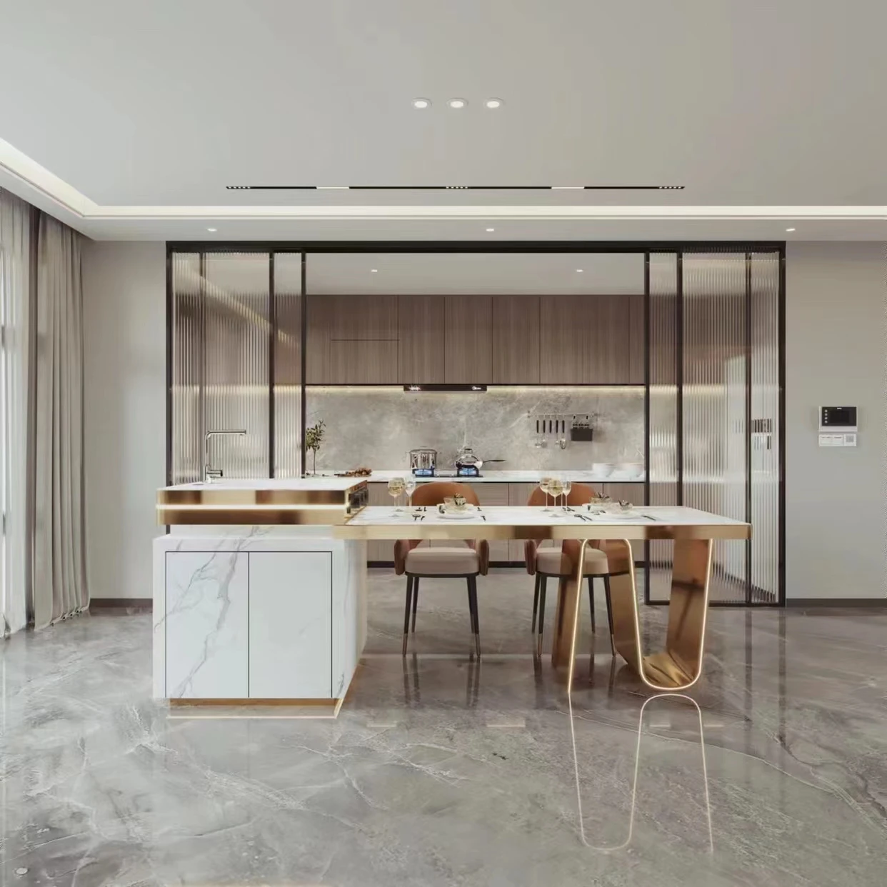 Modern Small Organizer Smart Laminate Base Kitchen Island Cupboard White Kitchen Cabinet With Counter top