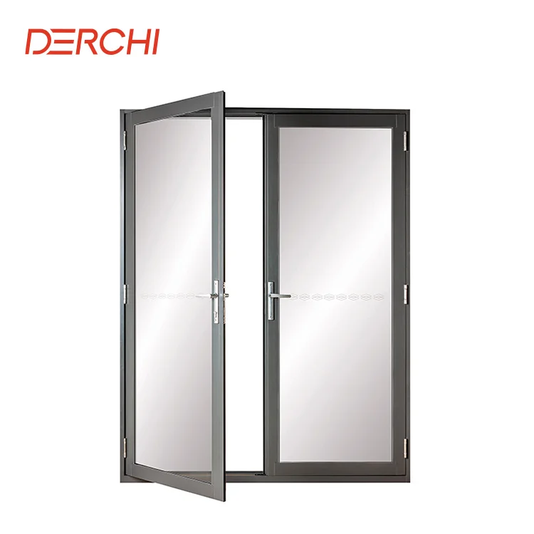 Exterior Entry Doubl Door Design Aluminum French Double Swing Casement Door