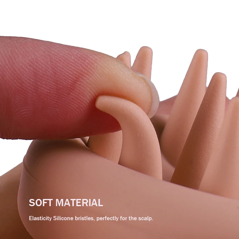 Soft Silicone Head Massager Comb Hair Scalp Massaging Shampoo Brush Scalp Scrubber