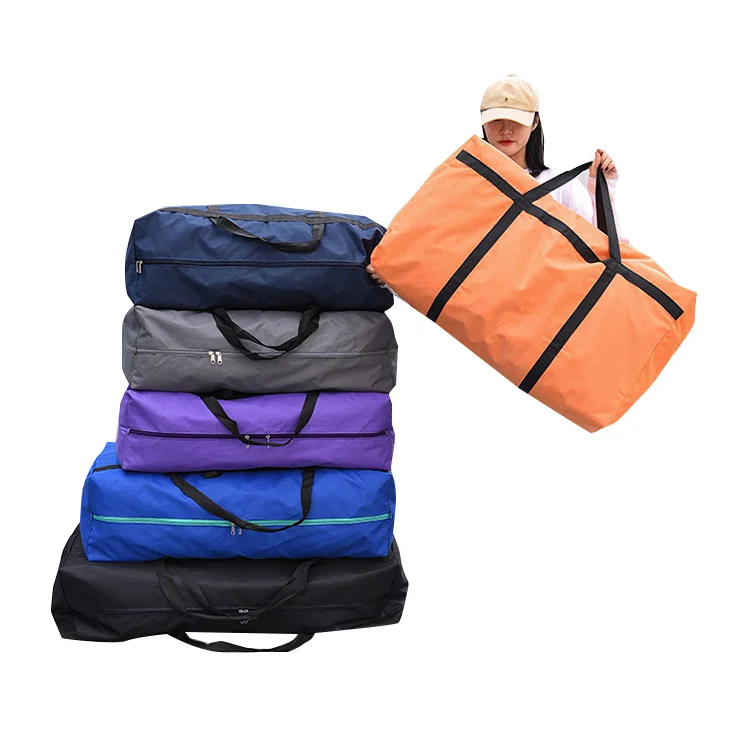 Anti-wear durable promotion custom super large moving luggage packing storage oxford bag