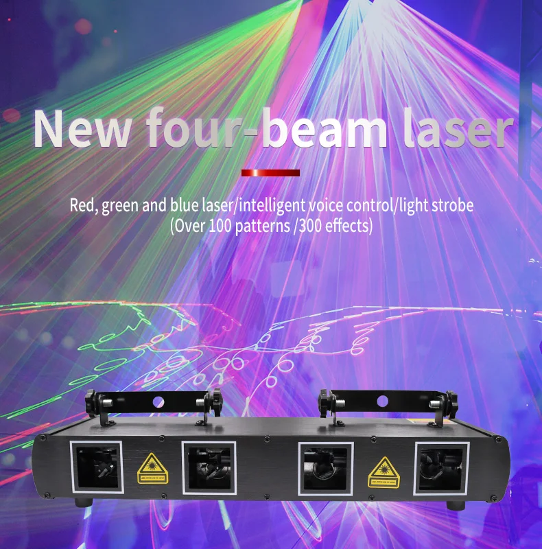 High quality 4 hole stage equipment colorful event flashing stage lights for ambience nightclub camping club