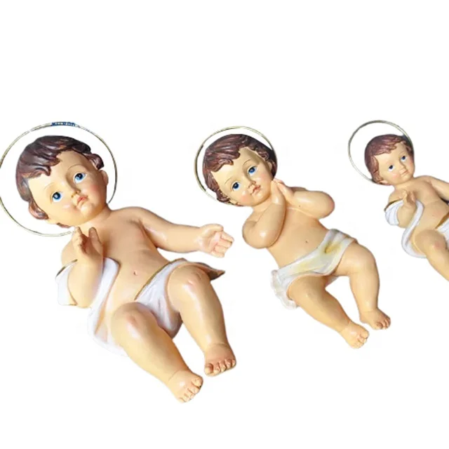Religious Resin crafts Virgin mother and Christ Child figures baby jesus