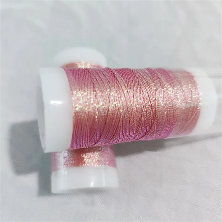 Beautiful Shinny Color  Metallic Twisted Embroidery Thread for DIY Cross Stitch 3 6 9 12 15 Strands