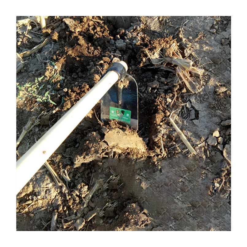 Gardening products wholesale high quality triangle hoe with wooden handle