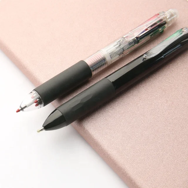 
Wholesale Plastic Logo Custom Pen Best Quality 4 in 1 Multi Color Erasable Pen 
