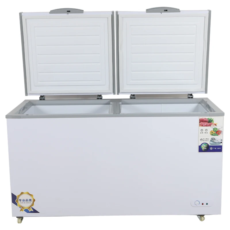 Newest Professional Commercial  Refrigerator Horizontal Freezers Chest Type Deep Freezer Fridge
