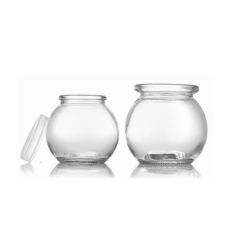 7 oz 10oz Cute mini glass containers with cork tops for candle making