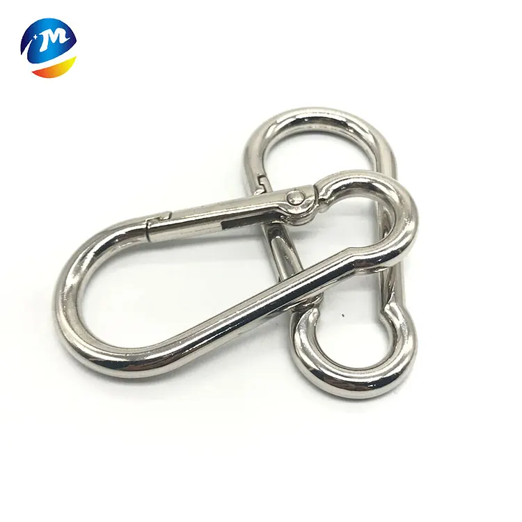 metal climbing buckle locking carabiners zinc alloy carabiner spring snap hook